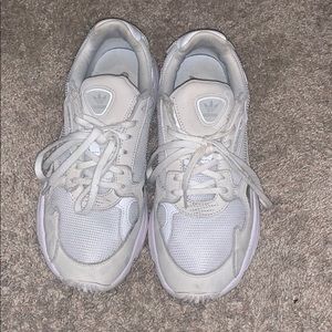adidas falcons white **gently worn*great condition